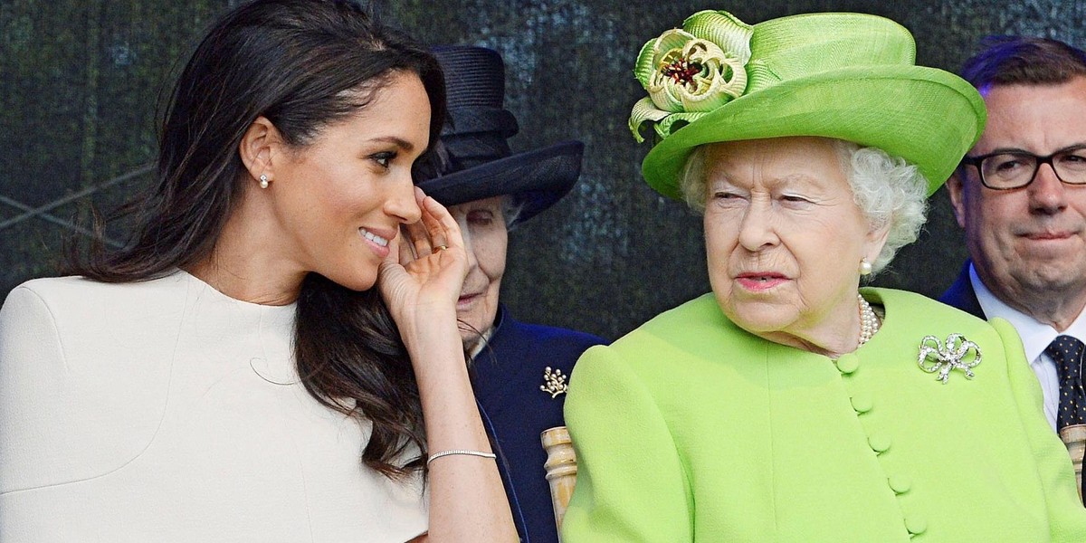 Meghan Markle i królowa Elżbieta II