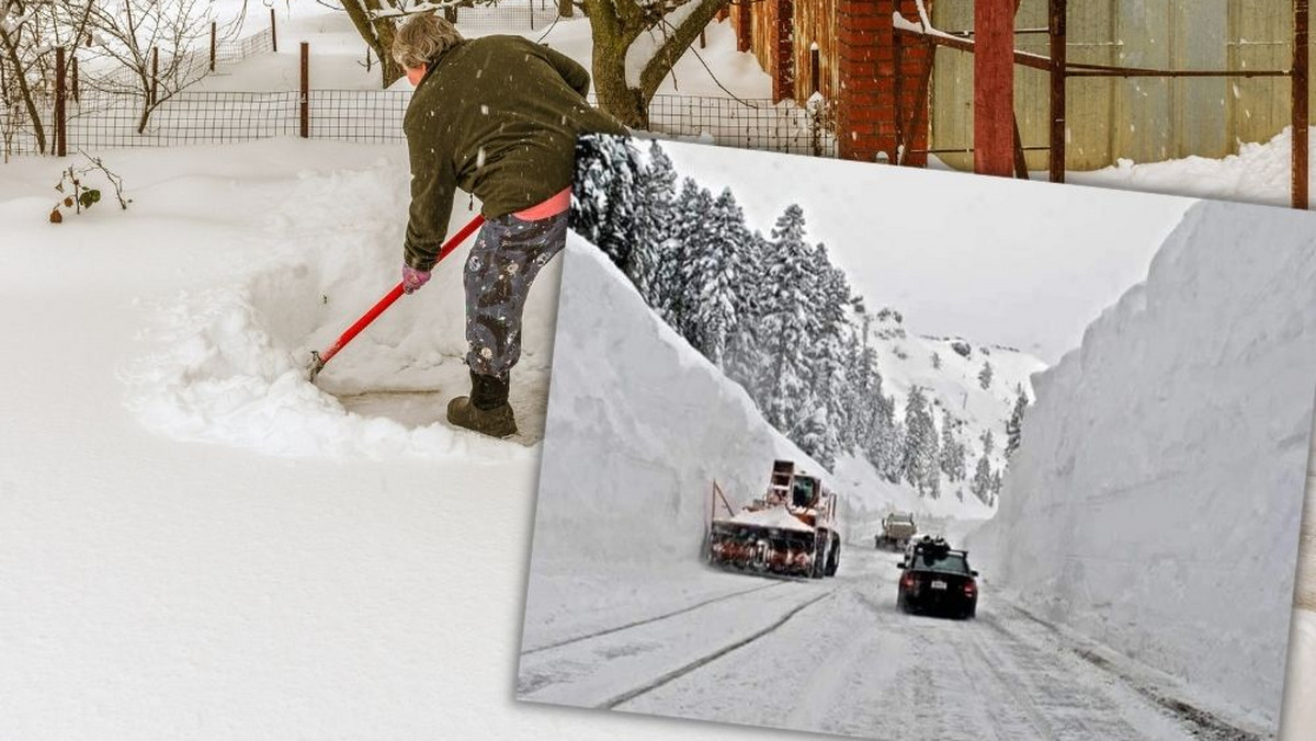 USA. Rekordowe, prawie pięciometrowe opady śniegu w rejonie jeziora Tahoe