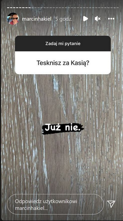 Czy Hakiel tęskni za żoną?