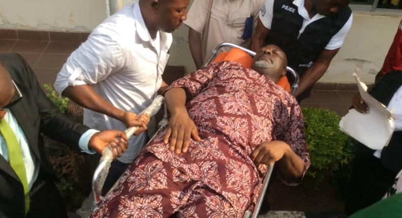 Senator Dino Melaye also had medical problems when he clashed with the Police Force in 2018 (image used for illustrative purpose)