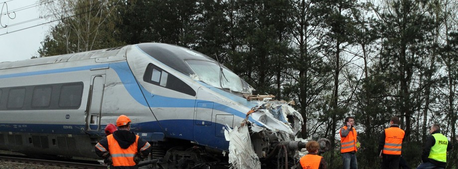 Pendolino po wypadku pod Ozimkiem