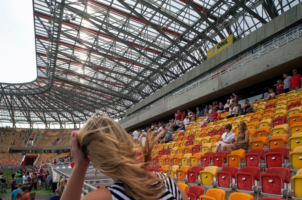 Stadion Jagiellonii Białystok - budowa