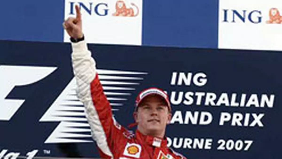 GP Australii 2007: triumf Raikkonena (wyniki wyścigu w Melbourne)