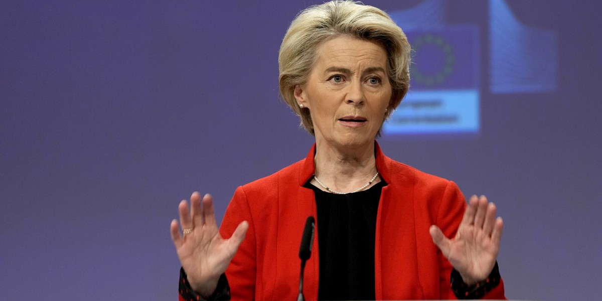 Przewodnicząca Komisji Europejskiej Ursula von der Leyen.