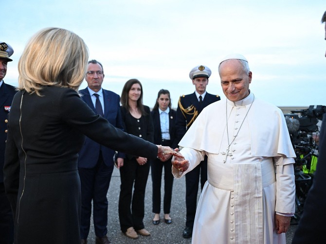 Brižit Makron i papa Leo XIV