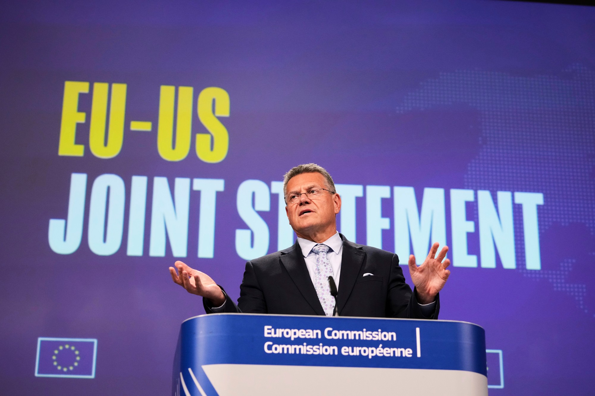 Európsky komisár pre obchod a hospodársku bezpečnosť Maroš Šefčovič.