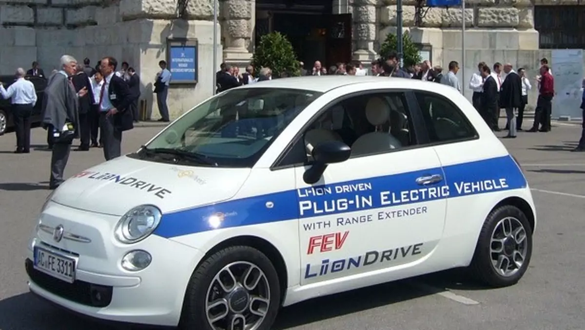 Elektryczny Fiat 500 z silnikiem Wankla