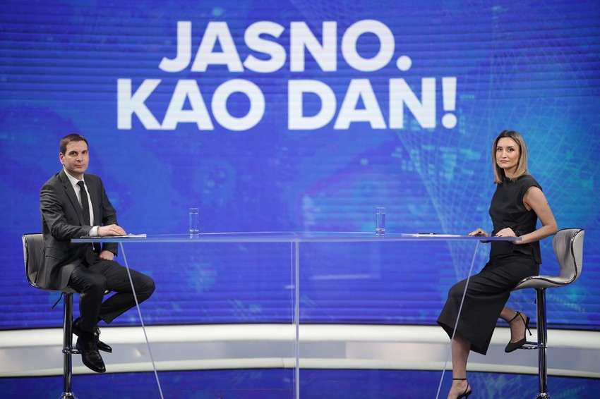 Emisija "Jasno. Kao dan!", gost Milpš Jovanović