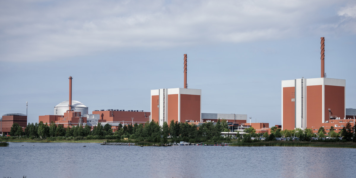 Elektrownia atomowa w Olkiluoto w Finlandii.