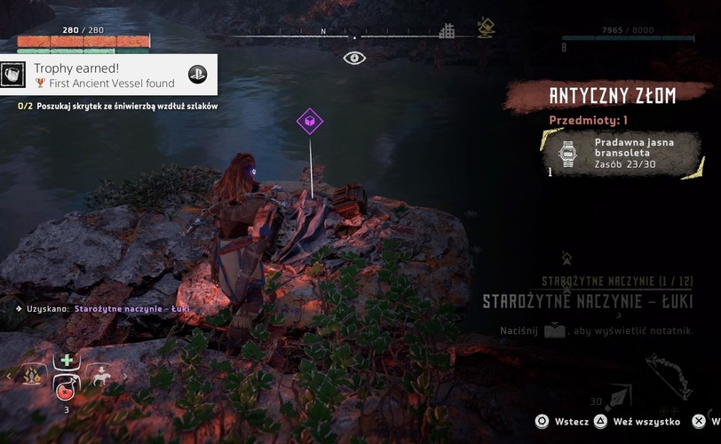 Aloy może odnaleźć pradawne artefakty