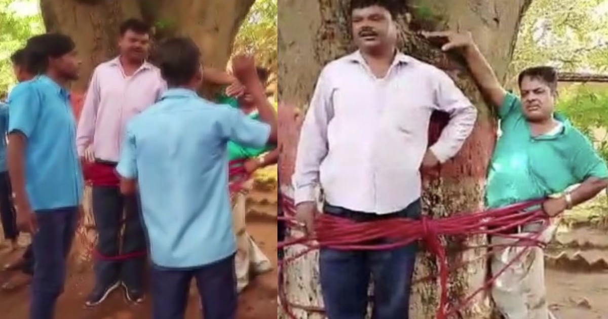 Students tie Math teacher, school clerk to tree, beat them over poor grades - Vimarsana News