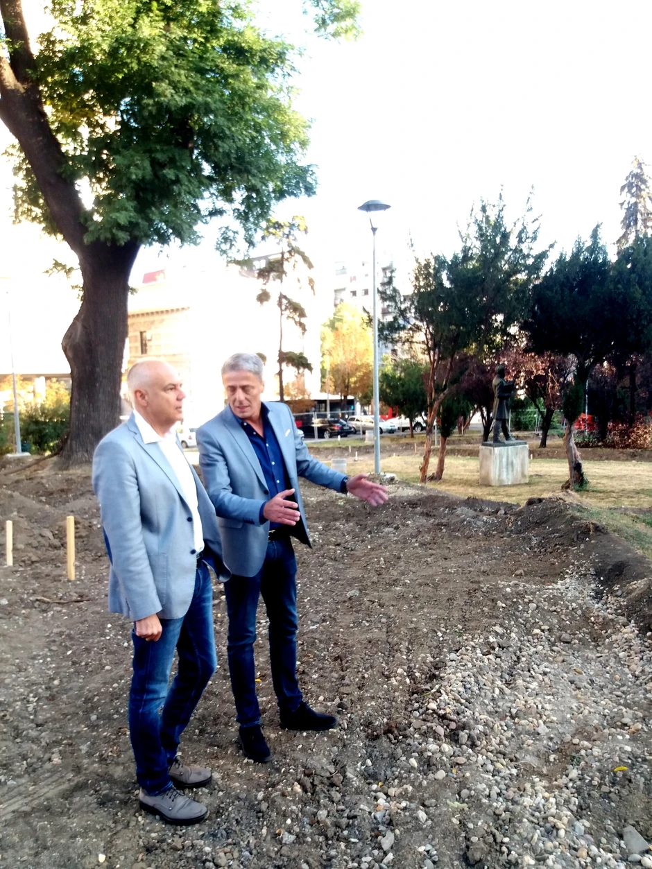 Radojičić sa direktorom "Zelenila"