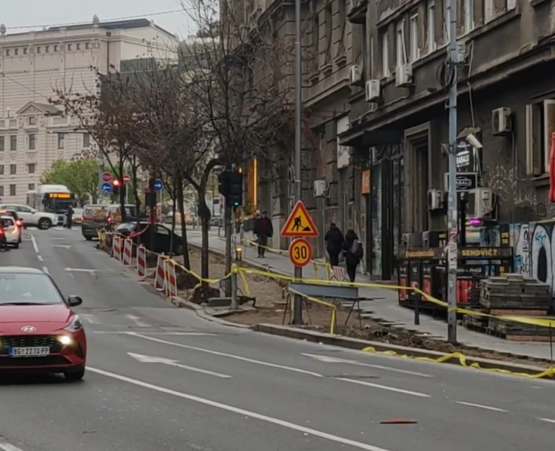 Radovi u Bulevaru despota Stefana