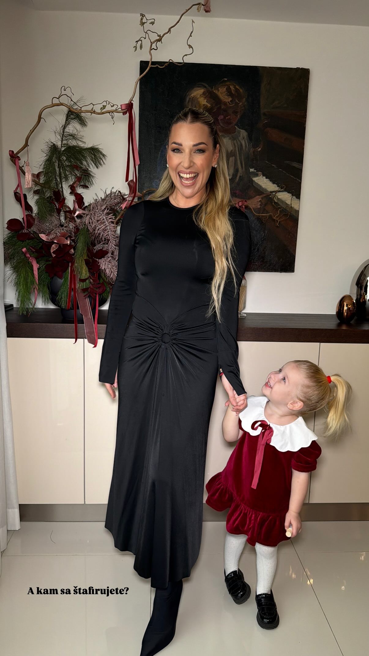 Dominika Cibulková s dcérkou Ninou. 