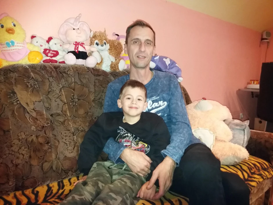 Goran Dunović sa sinom Nikolom