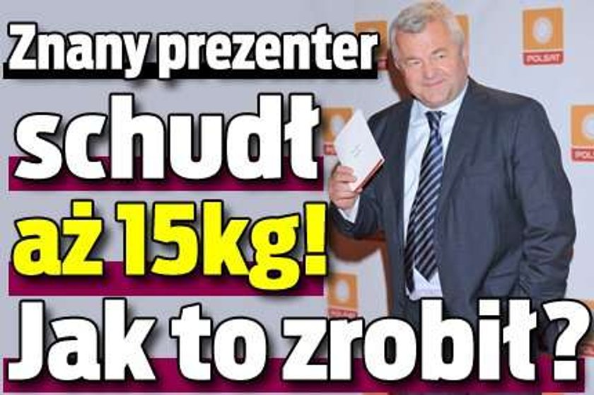 Znany prezenter schudł aż 15 kilo! Jak to zrobił?