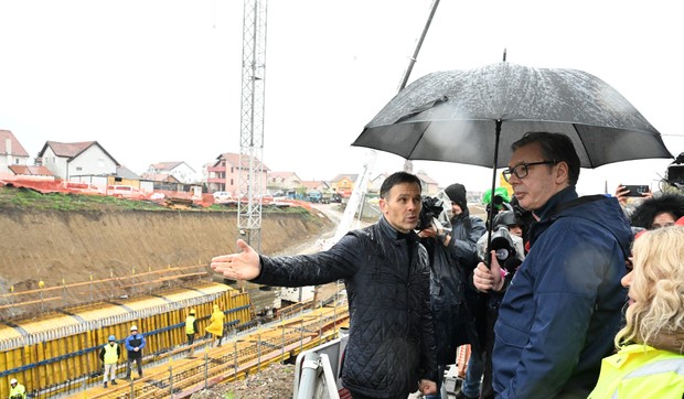 Vučić u obilasku gradilišta u okviru EXPO projekta