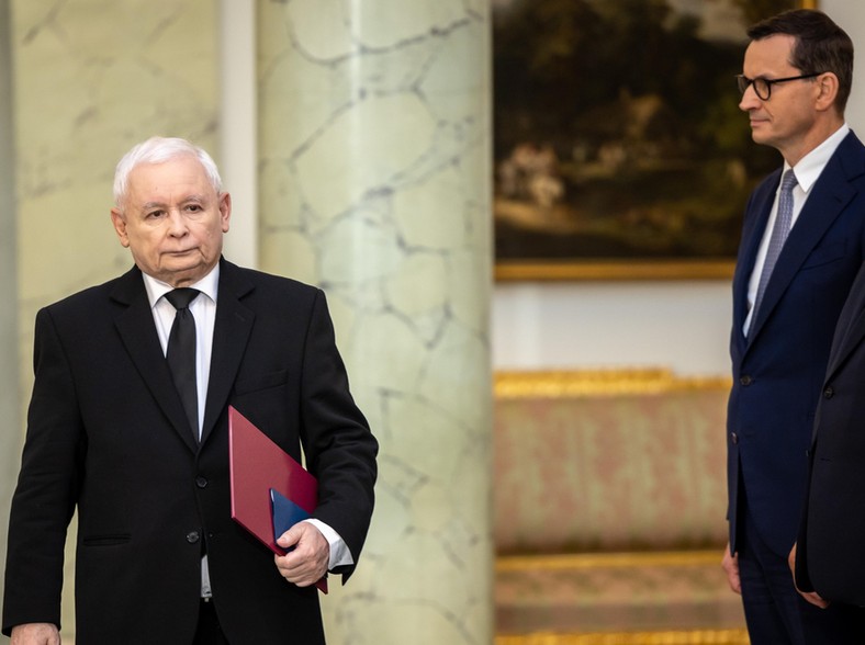 Jarosław Kaczyński i Mateusz Morawiecki