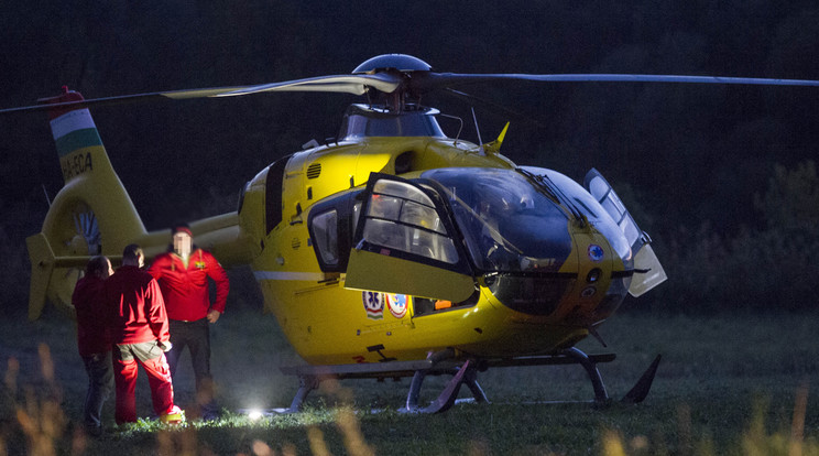 Mentőhelikopter okozott balesetet /Fotó: Blikk