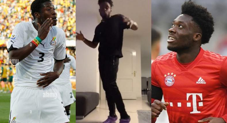 Video: Alphonso Davies channels his inner Asamoah Gyan with ‘Baby Jet’ moves