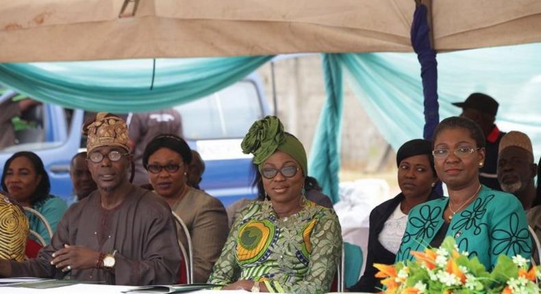 Lagos State First Lady Bolanle Ambode rocked the statement 'gele' look at a recent event