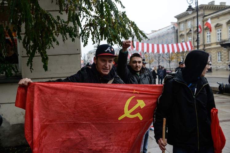 Zamieszki podczas antyfaszystowskiej demonstracji 'Razem przeciwko nacjonalizmowi'