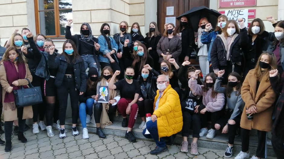 Protest w Łowiczu