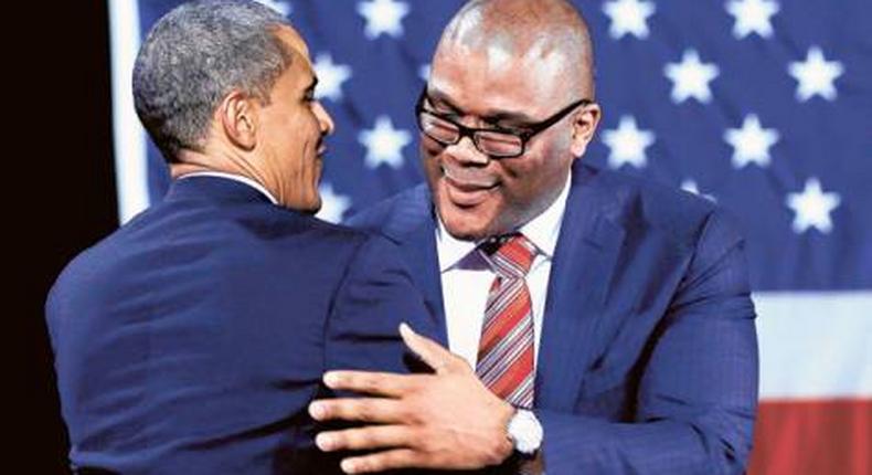 President Obama and Tyler Perry at an event recently