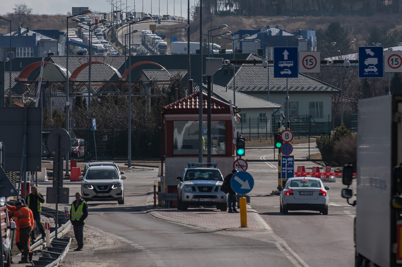 Polsko - ukraińskie przejście graniczne w miejscowości Hrebenne