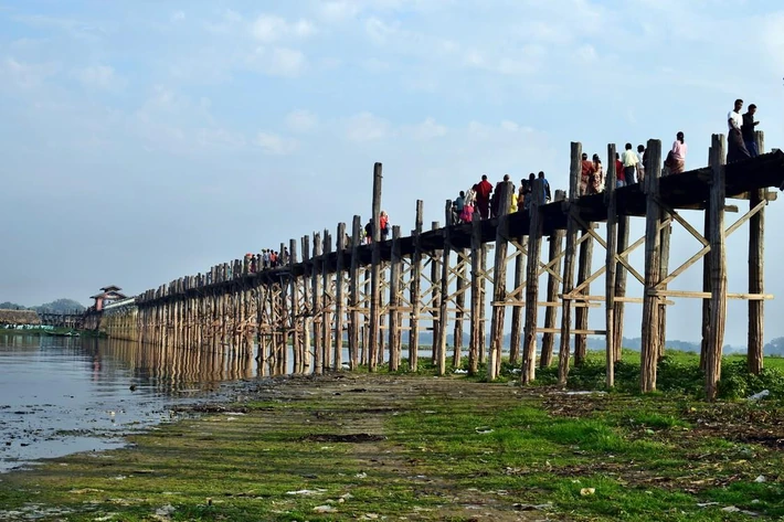 U Bein Bridge w Amarapura