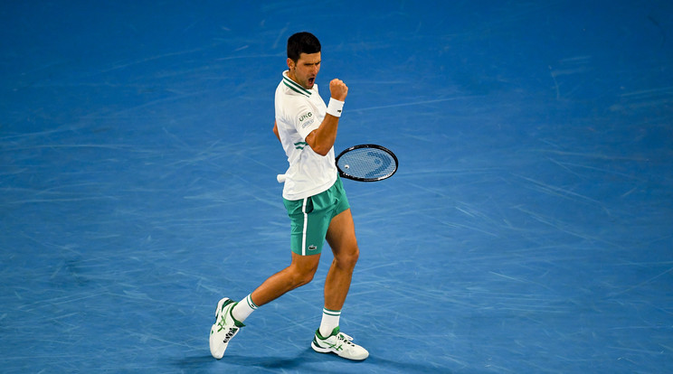 Novak Djokovic kilencedszer nyerte meg az Australian Opent. Fotó: EPA/James Ross.