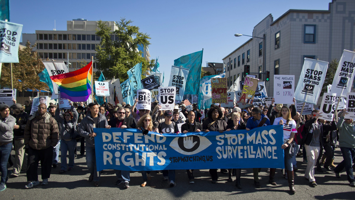 Kilka tysięcy osób demonstrowało w Waszyngtonie przeciwko "masowemu szpiegowaniu obywateli" przez Agencję Bezpieczeństwa Narodowego (NSA).