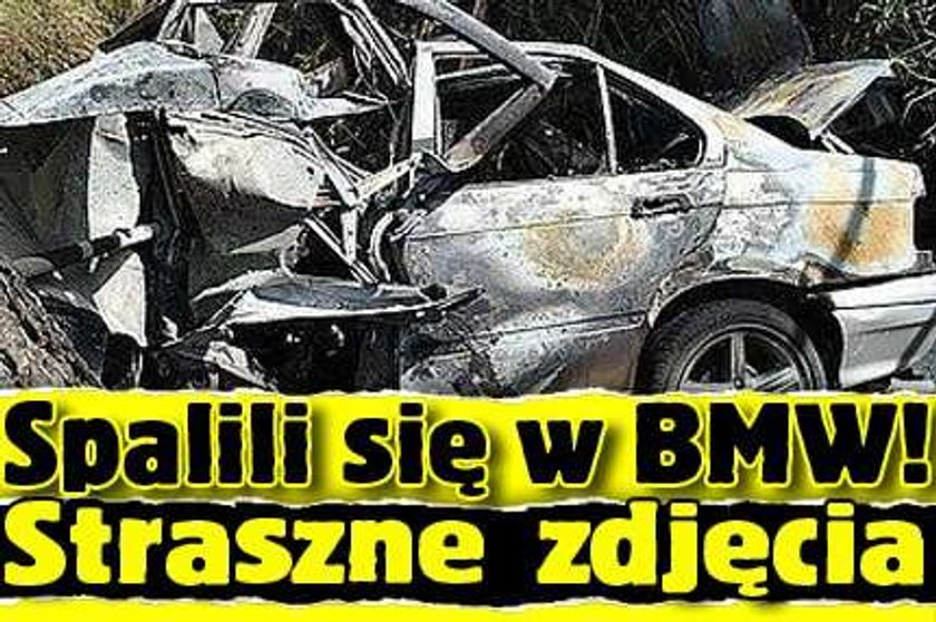 Spalili się w BMW! Straszne zdjęcia