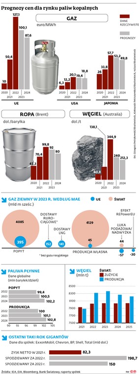 Prognozy cen dla rynku paliw kopalnych