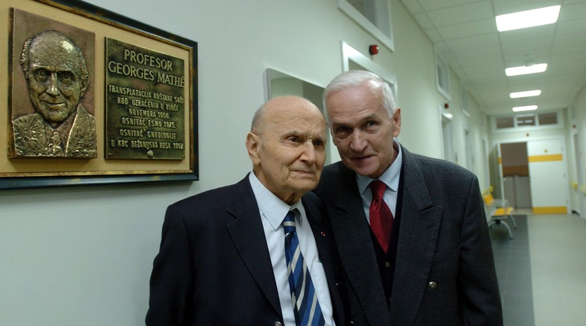 Prof. Žorž Mate i Radojko Maksić