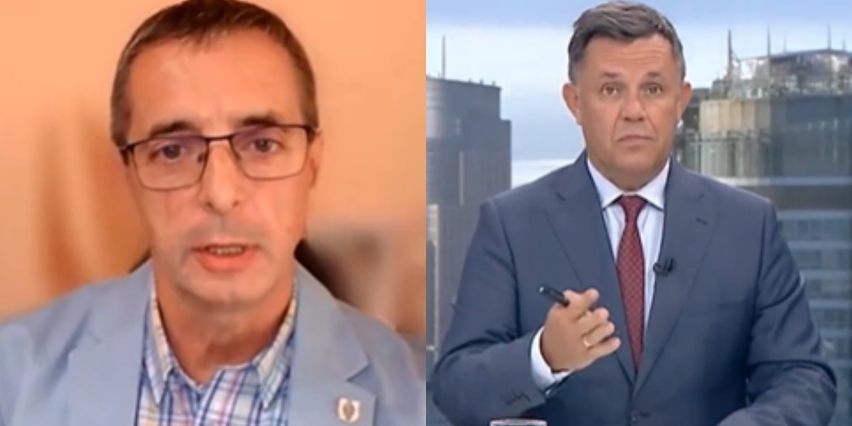 Od lewej: Jerzy Wcisła i Jacek Łęski. Zdjęcie z programu TVP Info