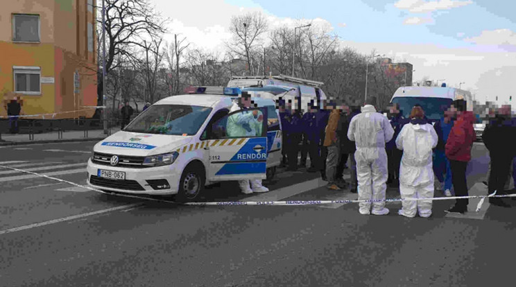 A szökött fegyveres elítélt lelövésének helyszíne / Fotó: police.hu