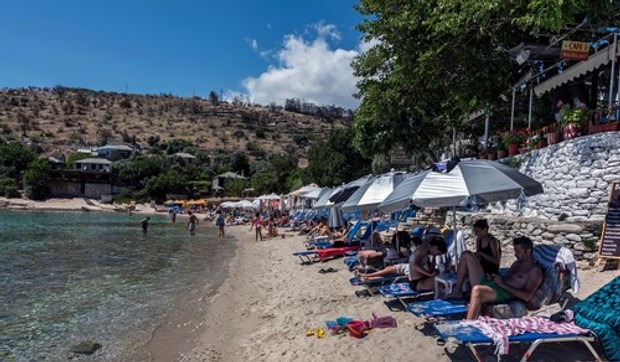Aliki plaža na Tasosu