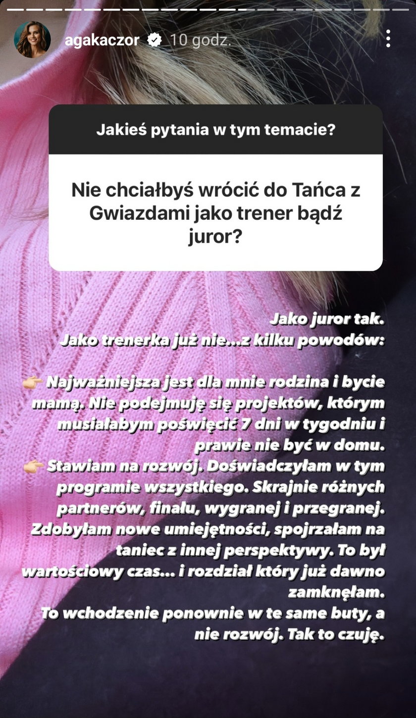 Agnieszka Kaczorowska zamknęła rozdział trenerki w "Tańcu z gwiazdami". 