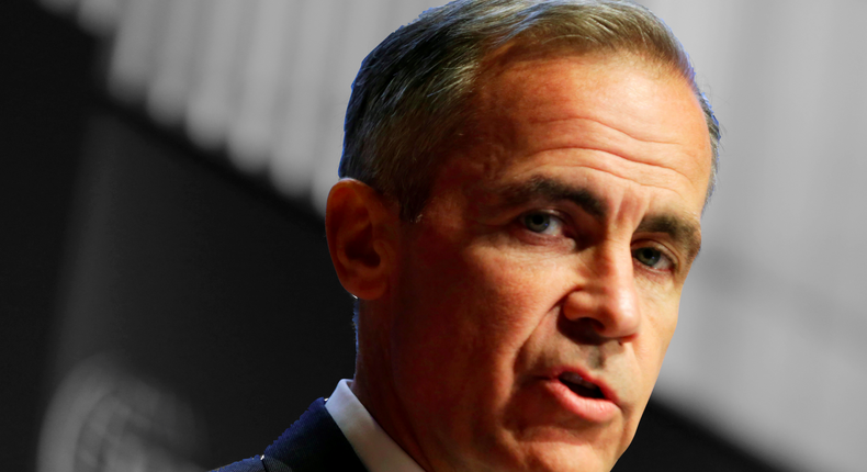 Bank of England Governor Mark Carney speaks at 2017 Institute of International Finance (IIF) policy summit in Washington, U.S., April 20, 2017.