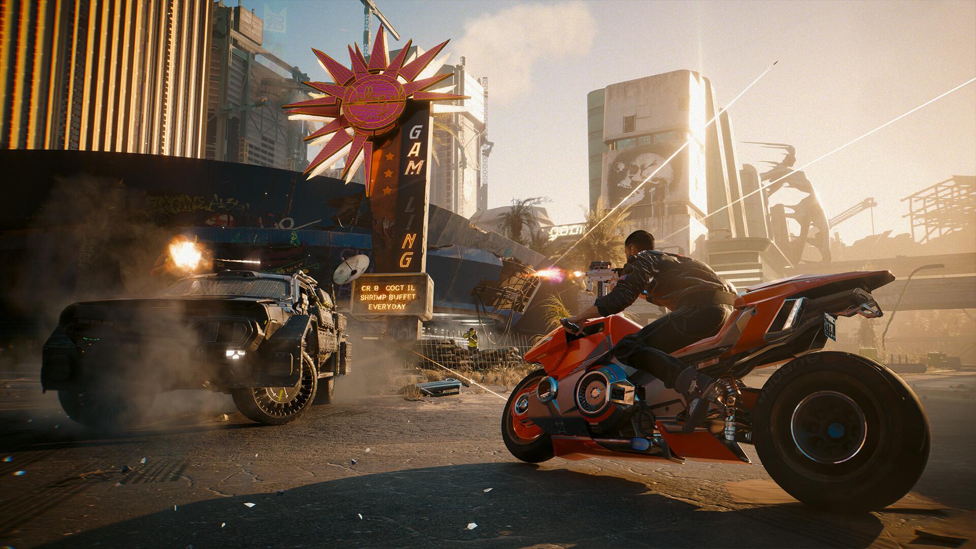 Oficiálny obrázok z hry Cyberpunk 2077: Phantom Liberty.