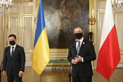 Zełenski po spotkaniu z Dudą: O deokupacji Krymu z Polską