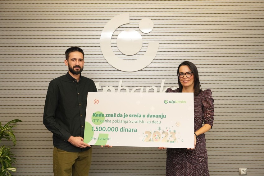 Marija Popović (OTP banka) i Marko Tošić (Centar za integraciju mladih)