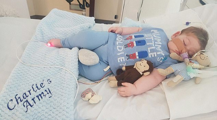 Charlie Gard gyógyíthatatlan betegségben
szenved