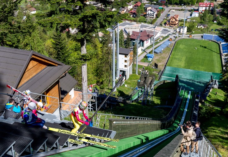 Stoch skakał pod okiem nowego trenera. Horngacher trenował z kadrą w Szczyrku