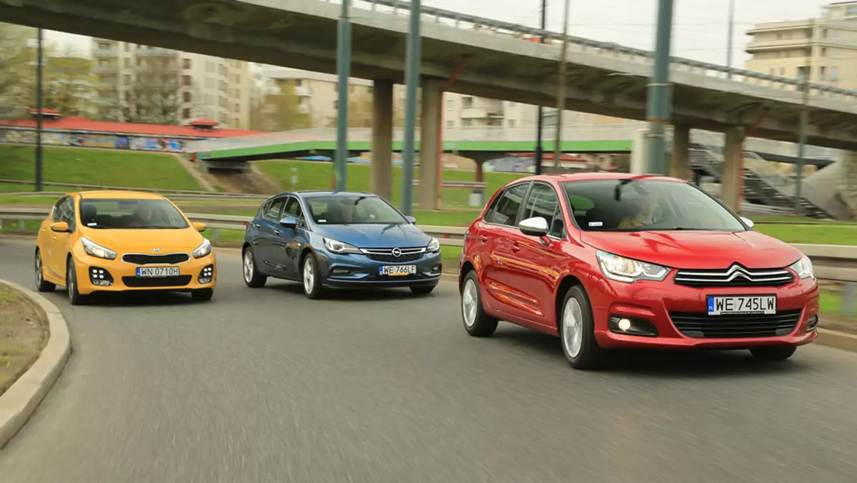 Kia Cee'd kontra Opel Astra i Citroen C4 - porównanie kompaktów z małymi silnikami benzynowymi