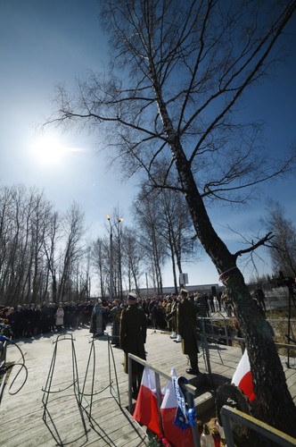 10 kwietnia 2015 roku. Uroczystości na miejscu katastrofy smoleńskiej