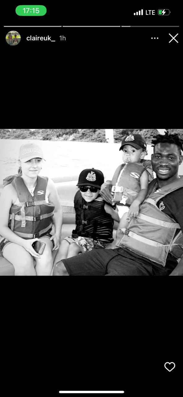 Marie-Claire;  Christian Atsu's wife shared photos of her family to mourn the footballer