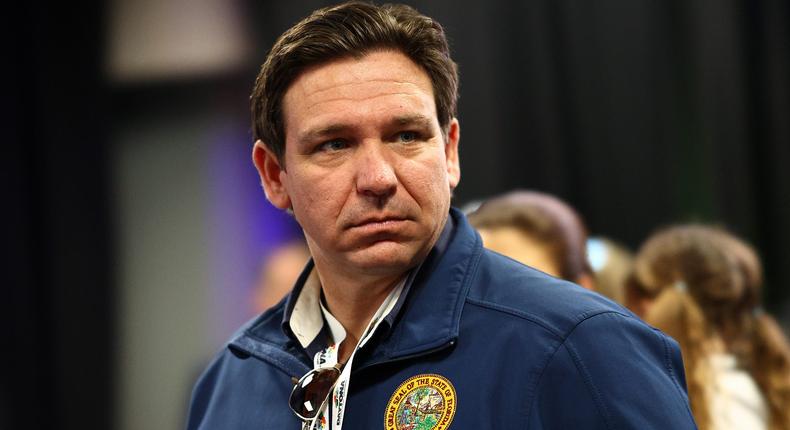 Florida Governor Ron DeSantis attends the drivers meeting prior to the NASCAR Cup Series Daytona 500 at Daytona International Speedway on February 19, 2024 in Daytona Beach, Florida.Jared C. Tilton/Getty Images