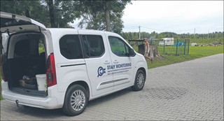 Pracownicy techniczni projektu dojeżdżają z Biestrzennika ok. 30 km do najbliższej stacji pomiarowej